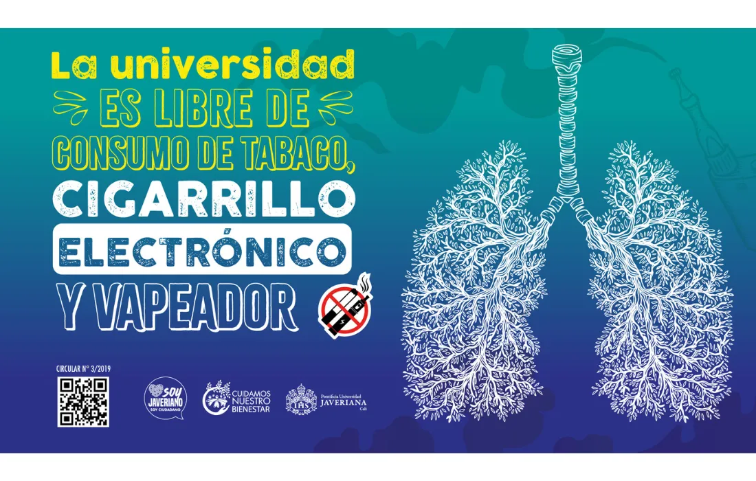 La universidad es libre de consumo de tabaco, cigarrillo electrónico y vapeador. La universidad es libre de consumo de tabaco, cigarrillo electrónico y vapeador.
